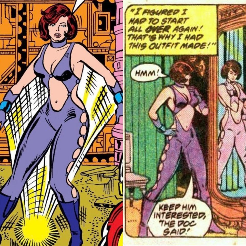 The Wasp's "disco costume" from Avengers #161 in 177.