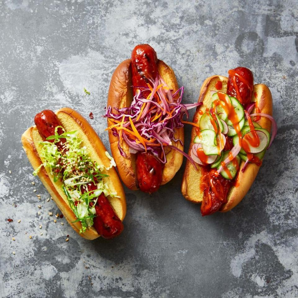 Asian Slaw Dogs