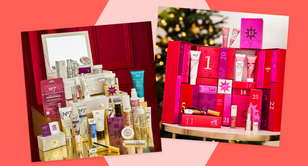 Here's everything you need to know about the four beauty advent calendars. (No7 / Yahoo Life UK)