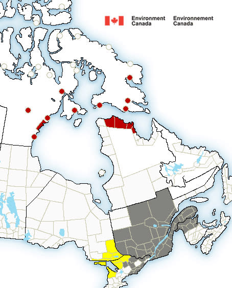 Winter storms heading for southern and eastern Canada. (Environment Canada)