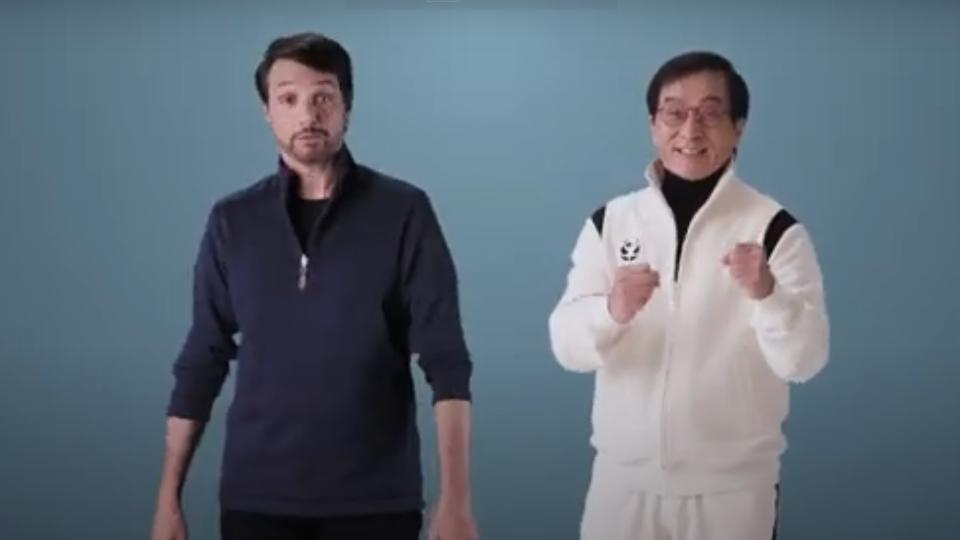 Ralph Macchio and Jackie Chan