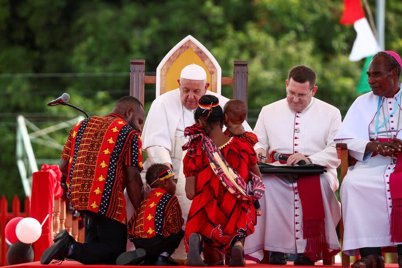 Pope Francis visits Papua New Guinea