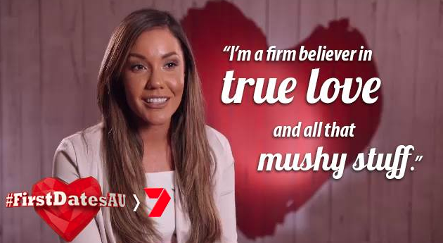 Before her stint on MAFS, the Queenslander starred on Channel Seven's First Dates in 2016. Source: Seven