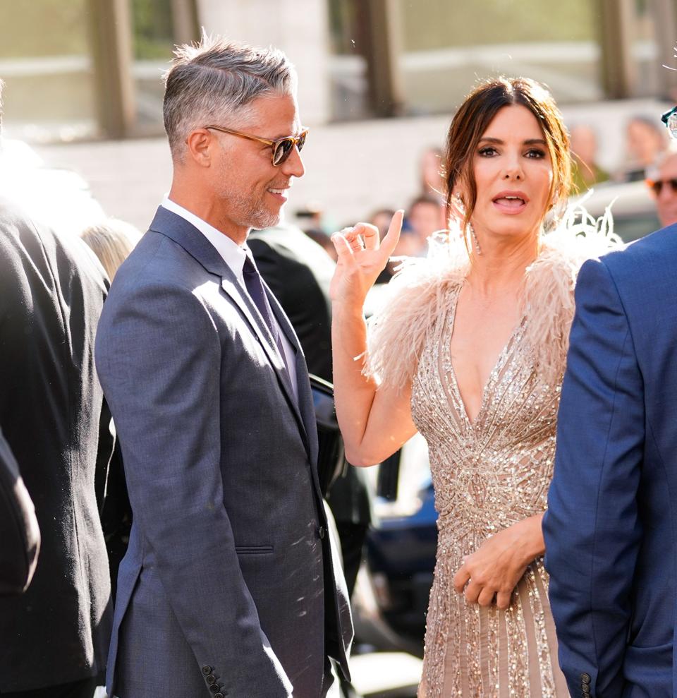 Sandra Bullock and Bryan Randall are seen at 'Oceans 8' World Premiere on June 5, 2018 in New York City.