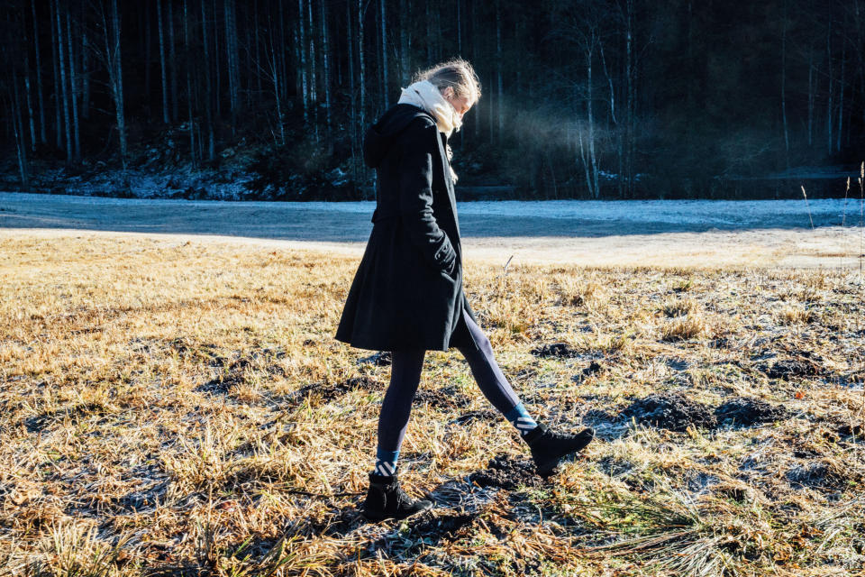 Spending time outside can help alleviate feelings of anxiety - especially during winter. (Image via Getty Images). 