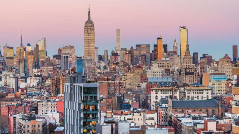 skyline of new york city