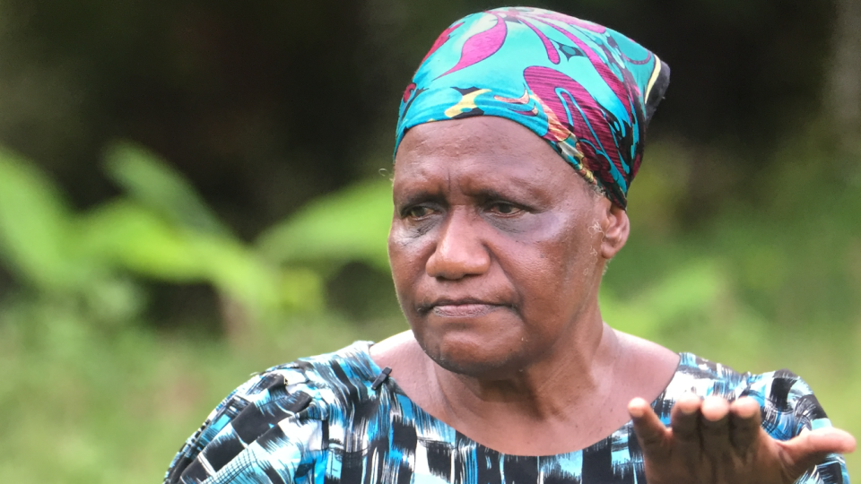 Anna, a villager from Pomio, spoke of the long-term impact logging can have on homes and livelihoods (Al Jazeera)