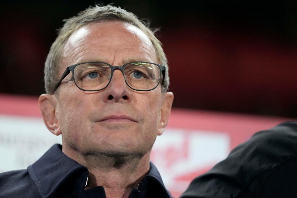 Snubbed: Austria manager Ralf Ragnick turned down the Bayern Munich job earlier this week (AP)