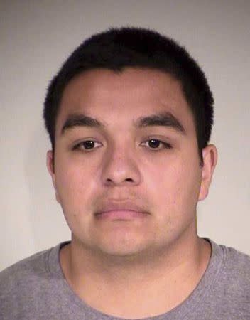 Minnesota police officer Jeronimo Yanez, charged in connection with the shooting death of a black motorist Philando Castile last July, is shown in this booking photo taken November 18, 2016 in St. Paul, Minnesota, U.S. Courtesy of Ramsey County Sheriff's Office/Handout via REUTERS