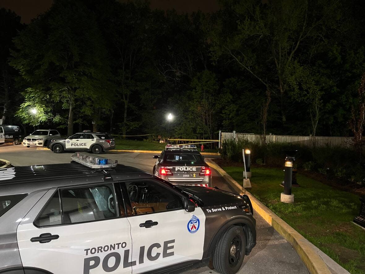 Toronto police are investigating after a body was found in a wooded area in North York on Wednesday evening. (David Hill/CBC - image credit)