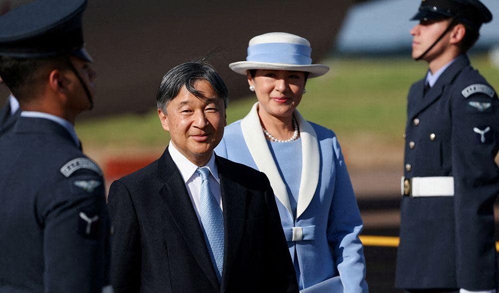 Japan's Emperor Naruhito and Empress Masako