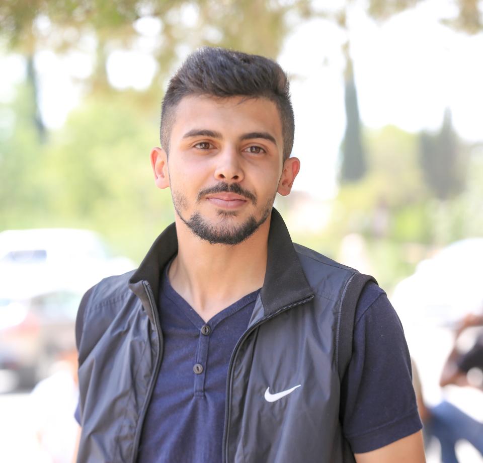 Kassam Mtoor, a law student and president of the student council at Birzeit University, on Sept. 11, 2019.