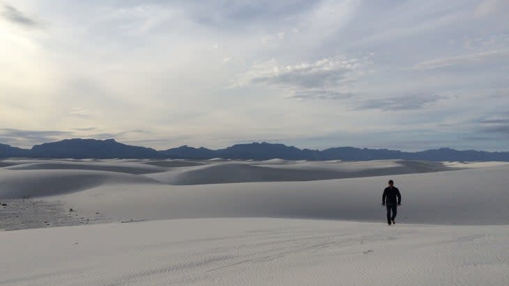 <span class="article__caption">The gypsum dunes stretch on for miles at White Sands National Park.</span> (Photo: Mary Turner)