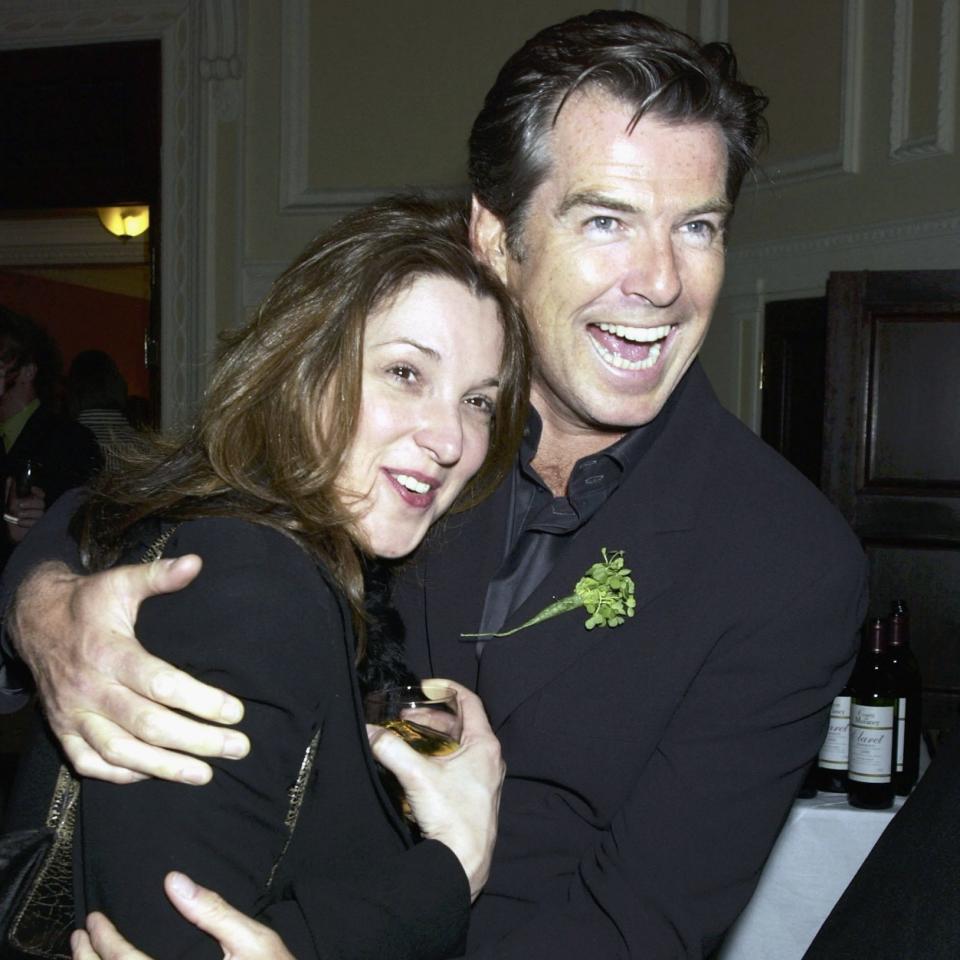 Barbara Broccoli and Bond star Pierce Brosnan - Getty