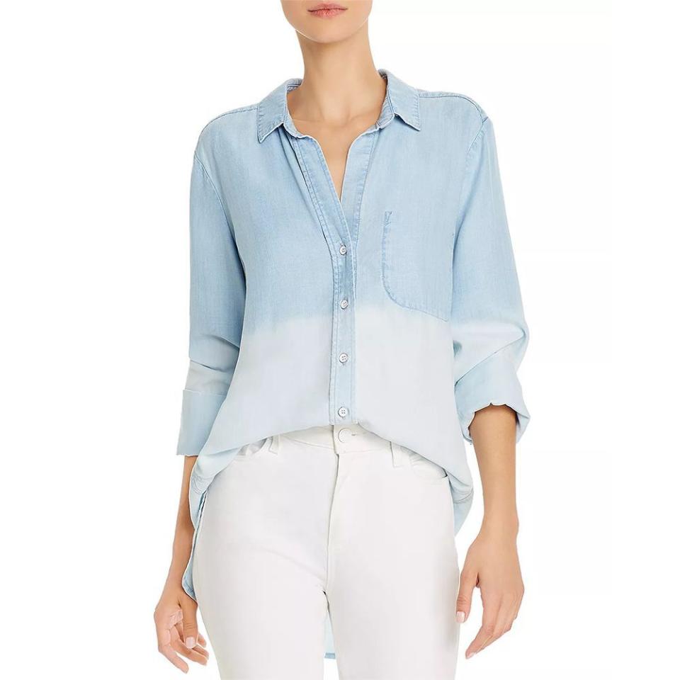 5) Dip-Dye Chambray Shirt