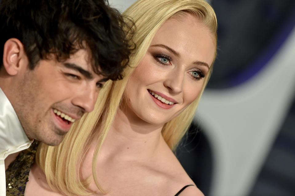 Close-up of Joe and Sophie smiling