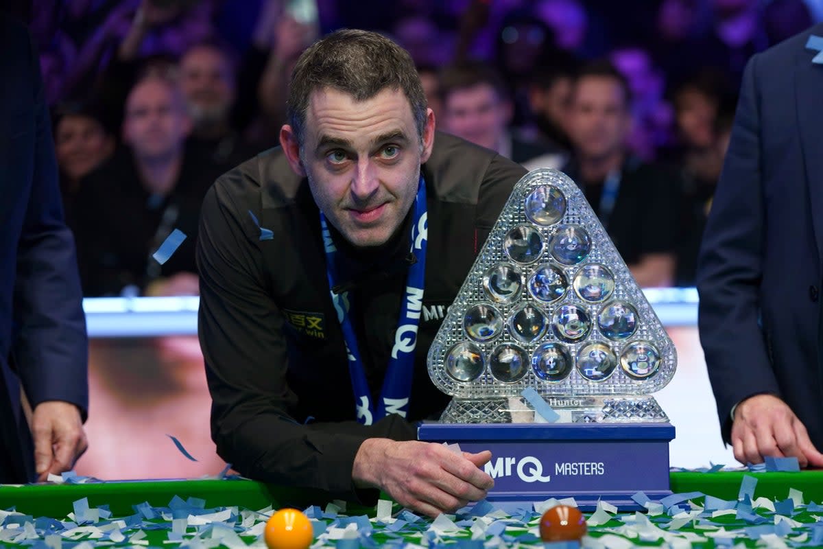 Ronnie O’Sullivan claimed a record-extending eighth Masters title on Sunday night (Bradley Collyer/PA) (PA Wire)
