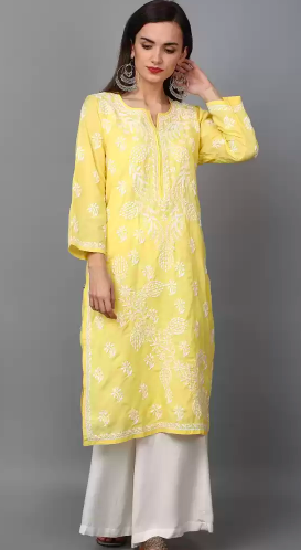 SHOP: Ditch your loungewear for some ethnic Chikankari kurtas