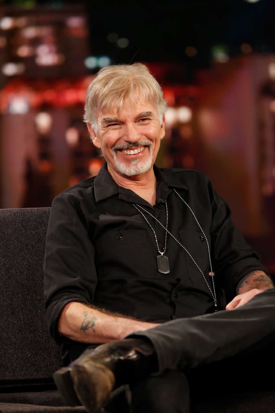 <p>Had no idea Billy Bob Thornton was in a band called The Boxmasters? Same. Between the band and on his own, he’s released 12 albums. His first album, <em>Private Radio</em>, was recorded in his home studio, which was built and formerly owned by ex–Guns N’ Roses guitarist Slash. He even has a song on the album titled <em>Angelina</em>, obviously about his wife at the time, Angelina Jolie. Yep.</p>