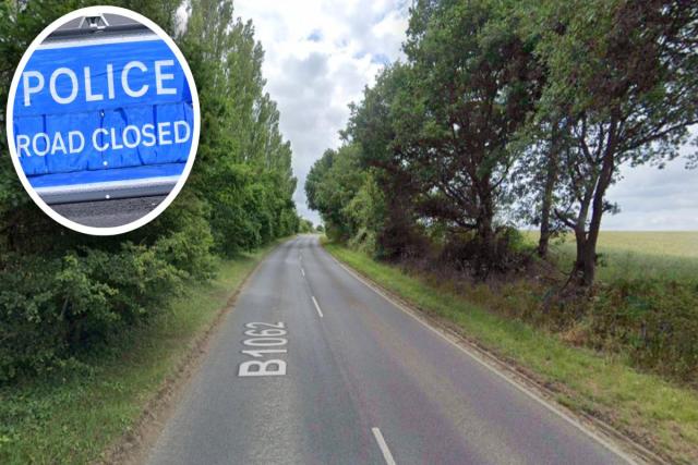 Road reopens after car crashes into tree