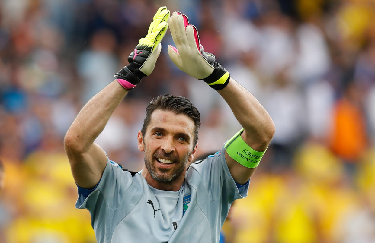 Italian goalkeeper Gianluigi Buffon appeared in five World Cups. (AP)