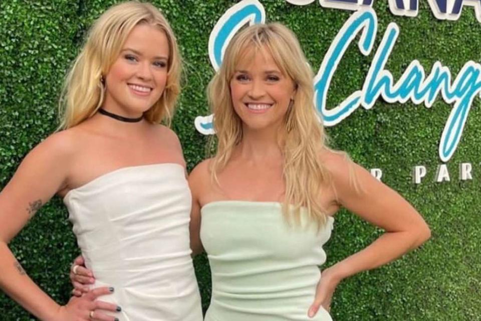 <p>Reese Witherspoon Instagram</p> Reese Witherpoon and her daughter Ava Phillippe at Oceana’s annual Sea Change summer party 