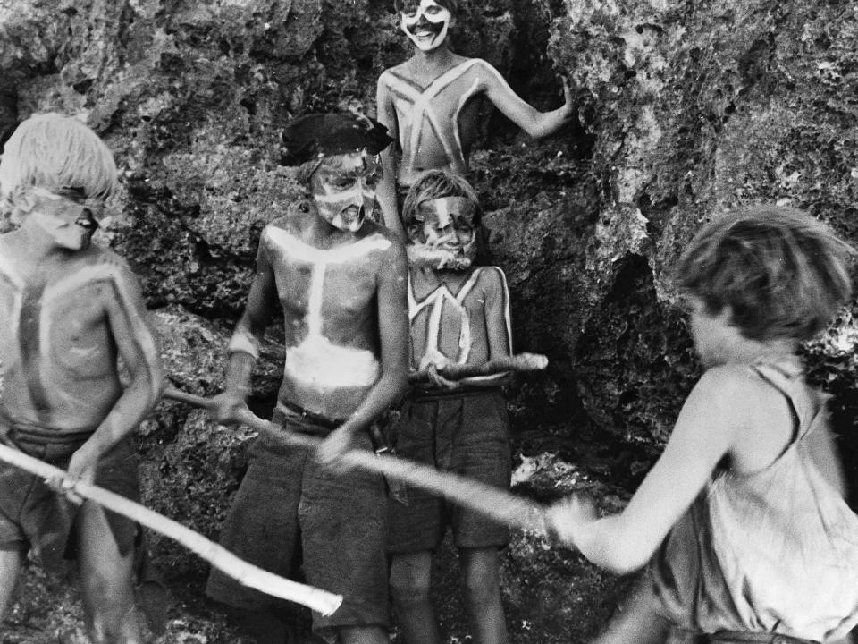 In 1965, six boys from Tonga in Polynesia were shipwrecked on a tiny island for over a year just like the characters in Lord of the Flies (pictured): Rex Features