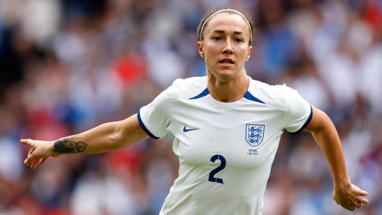  Lucy Bronze of England in action during the Women's Internarional Friendly match between England and Portugal 