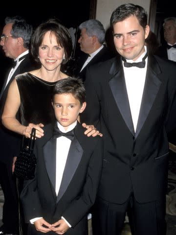 <p>Ron Galella/Ron Galella Collection/Getty</p> Sally Field and sons Sam Greisman and Peter Craig.