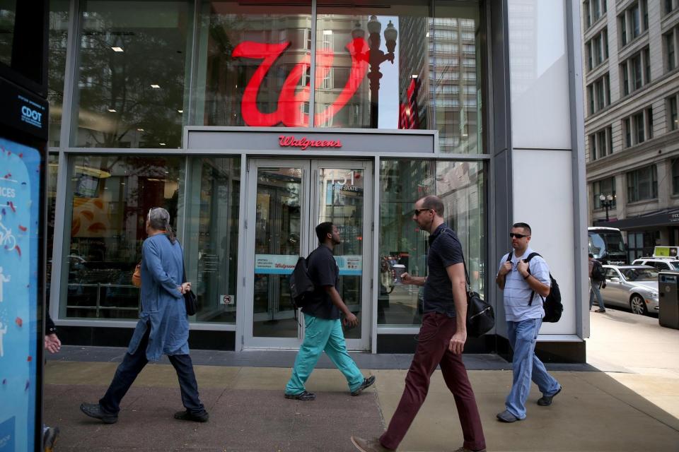 The Walgreens store at State and Randolph Streets in Chicago. (Nancy Stone/Chicago Tribune/Tribune News Service via Getty Images