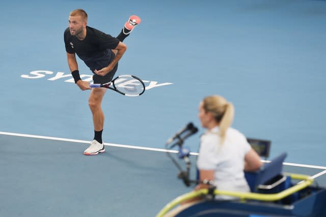 Dan Evans could not keep Britain in the competition 