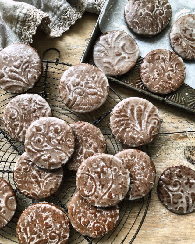 <p>The Lemon Apron</p><p>The best of European spices blend with a soft gingerbread cookie to make for a cozy treat. Sending them over the moon is a simple rum and butter glaze.</p><p><strong>Get the recipe: <a href="https://www.thelemonapron.com/speculaas-gingerbread-cookies-with-a-rum-butter-glaze/" rel="nofollow noopener" target="_blank" data-ylk="slk:Speculaas Gingerbread Cookies with Rum Butter Glaze;elm:context_link;itc:0;sec:content-canvas" class="link ">Speculaas Gingerbread Cookies with Rum Butter Glaze</a></strong></p>