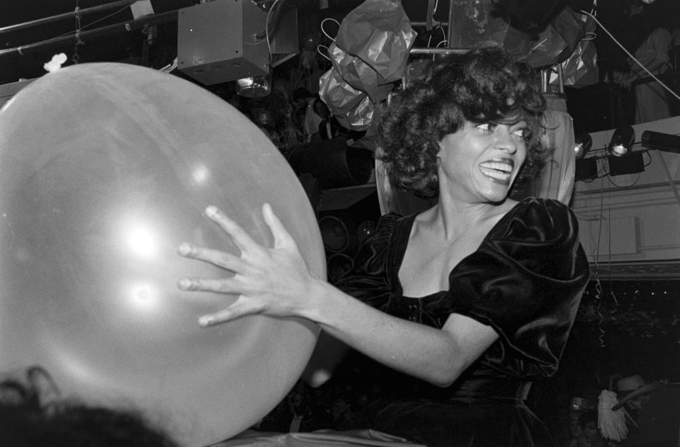 Diana Ross at a New Year’s Eve party at Studio 54 in New York City to ring in 1979. - Credit: WWD