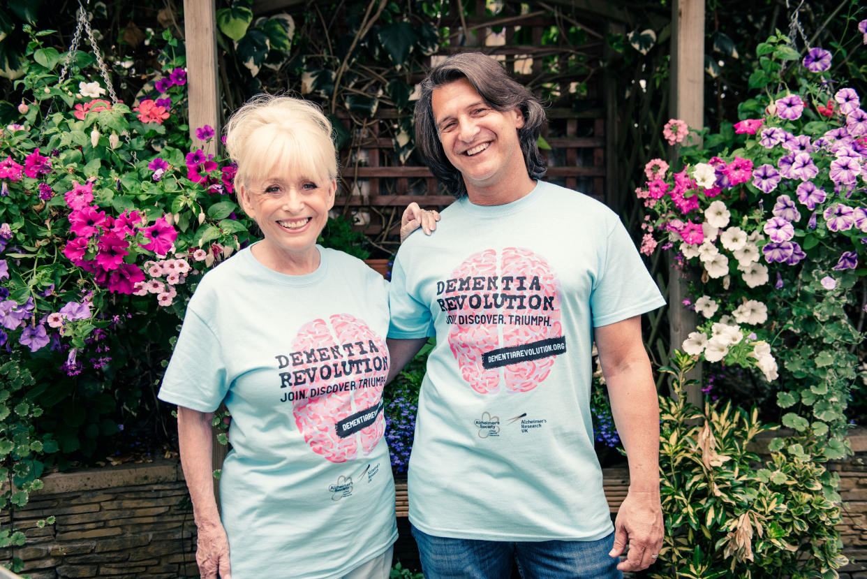 Barbara Windsor and husband Scott Mitchell have thanked those who have donated to the latter’s upcoming marathon run on behalf of Dementia Revolution