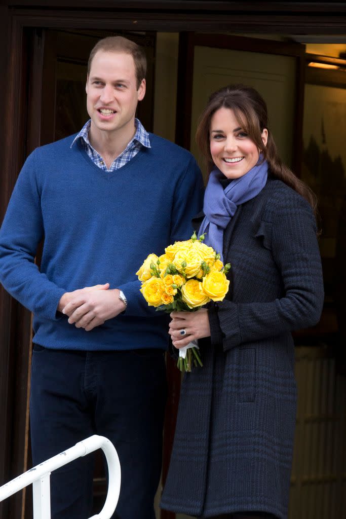 Prince William and Kate leave the King Edward VII