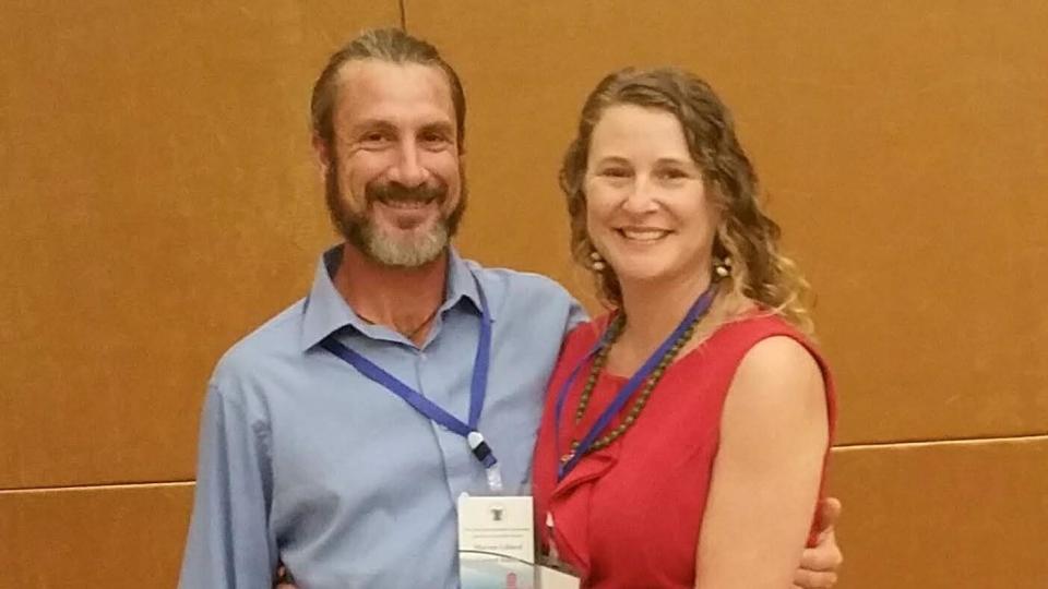 University of Georgia Professor Marianne Shockley took Marcus Lillard along as her assistant on international trips in China and Ecuador. Here they are pictured at the 2nd International Conference 