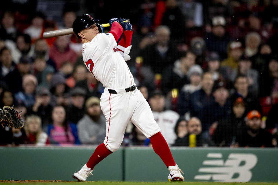 Tyler O'Neill。(Photo by Maddie Malhotra/Boston Red Sox/Getty Images)