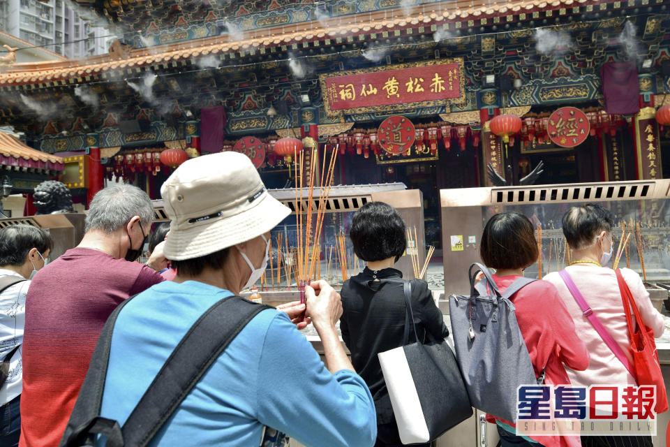 黃大仙祠10月4日重開。 資料圖片