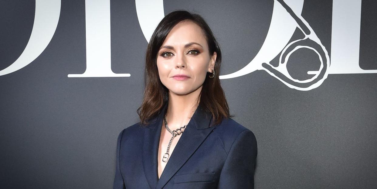 christina ricci at a dior show