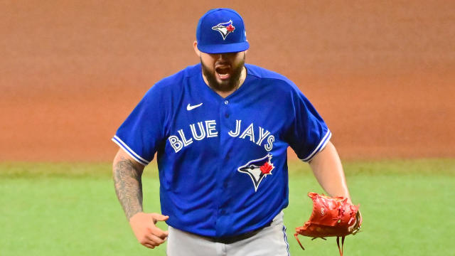 Alek Manoah will get the ball for the Blue Jays against the St. Louis Cardinals on March 30. (Photo by Julio Aguilar/Getty Images)