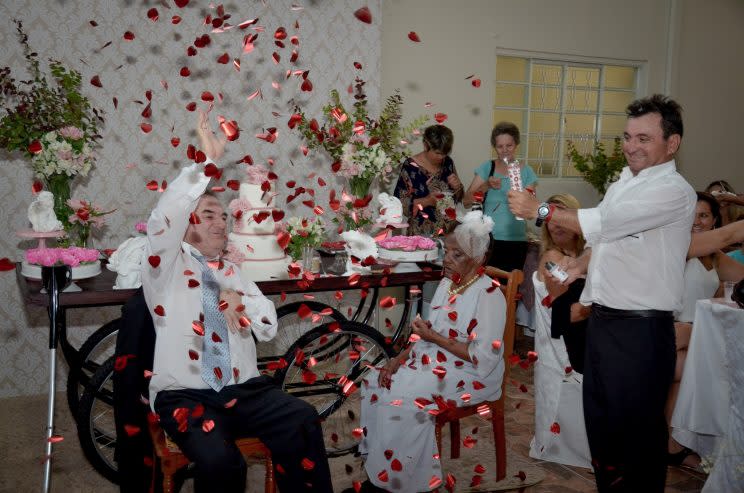 A 106-year-old Brazilian pensioner is believed to be the world’s oldest person to get engaged - to a man 40 years her junior.