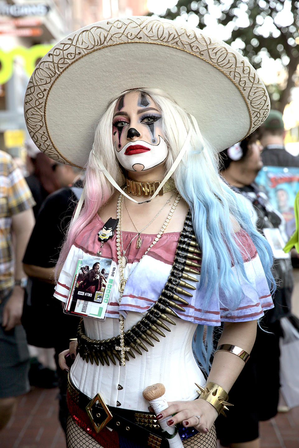 <p>Cosplayer at Comic-Con International on July 19, 2018, in San Diego. (Photo: Quinn P. Smith/Getty Images) </p>