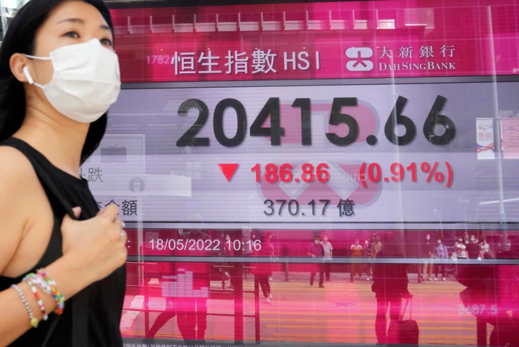 Hong Kong Financial Markets (Copyright 2022 The Associated Press. All rights reserved)