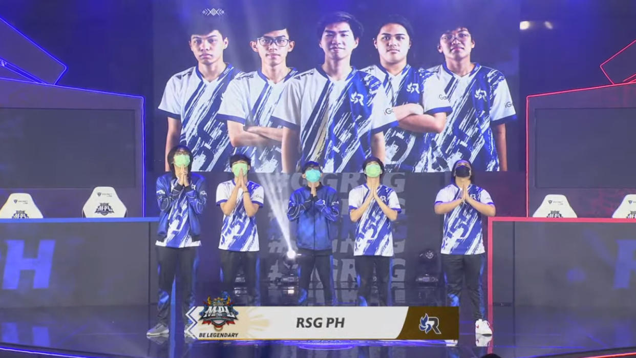 RSG Philippines soundly swept TNC Pro Team to secure the first grand finals spot in the MPL Philippines Season 9 Playoffs. (Screenshot courtesy of MPL Philippines)