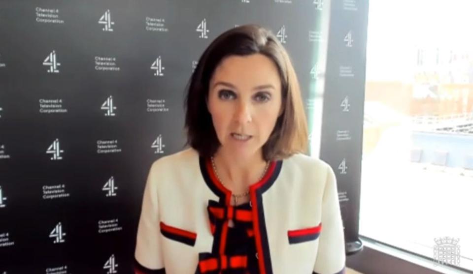 Channel 4 chief executive Alex Mahon said it would meet its target to spend 50% of money on programming outside of London in 2021 – two years early. (House of Commons/PA)