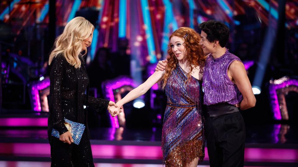 Tess Daly, Angela Scanlon & Carlos Gu on Strictly Come Dancing