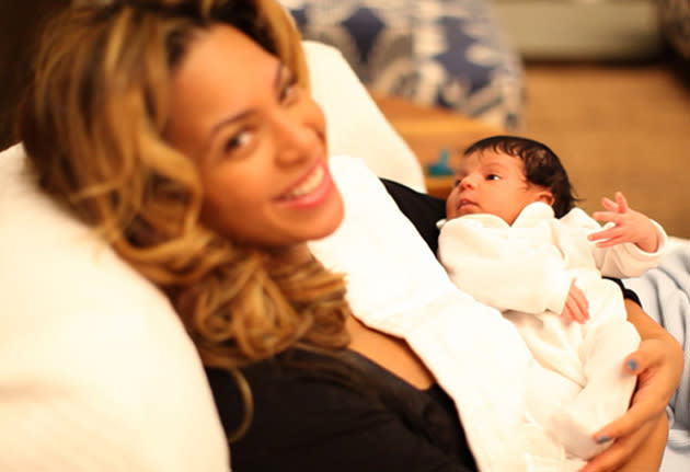 Celebrity mums: Beyonce became a first-time mum in 2012 to daughter Blue Ivy / http://helloblueivycarter.tumblr.com