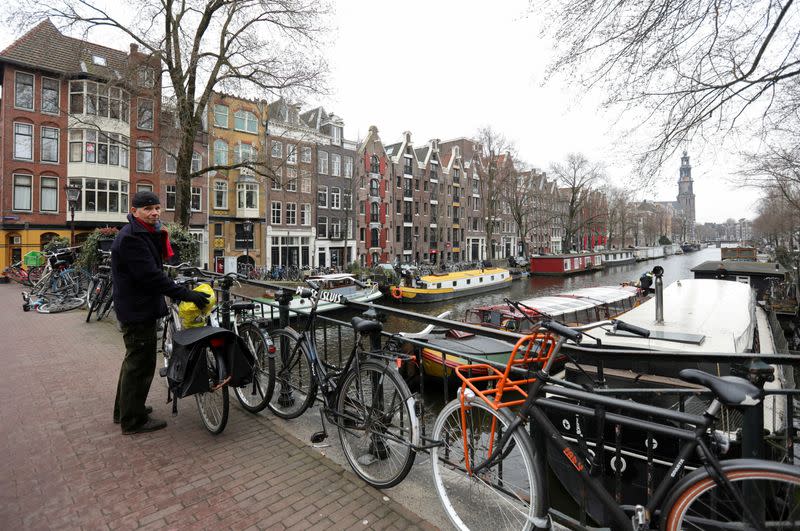 FILE PHOTO: General view of Amsterdam canals before the elections in Amsterdam
