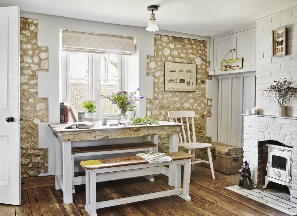 renovated norfolk cottage front room