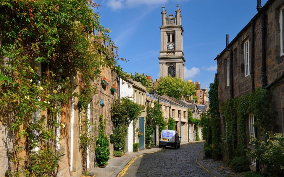 The suburb of Stockbridge is one of the prettiest in Edinburgh